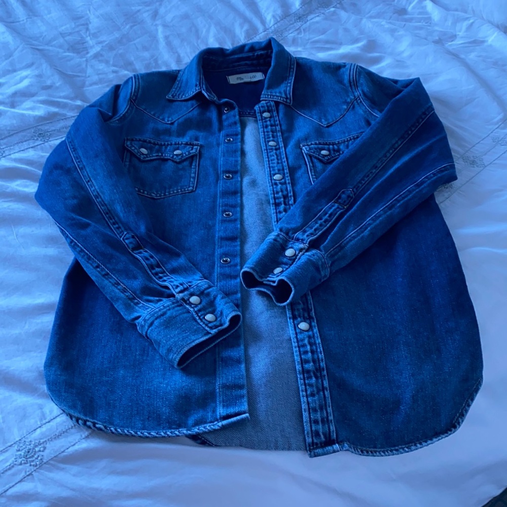 Madewell Denim Western-Style button-up